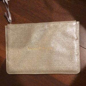 NWT sparkly top zip bag